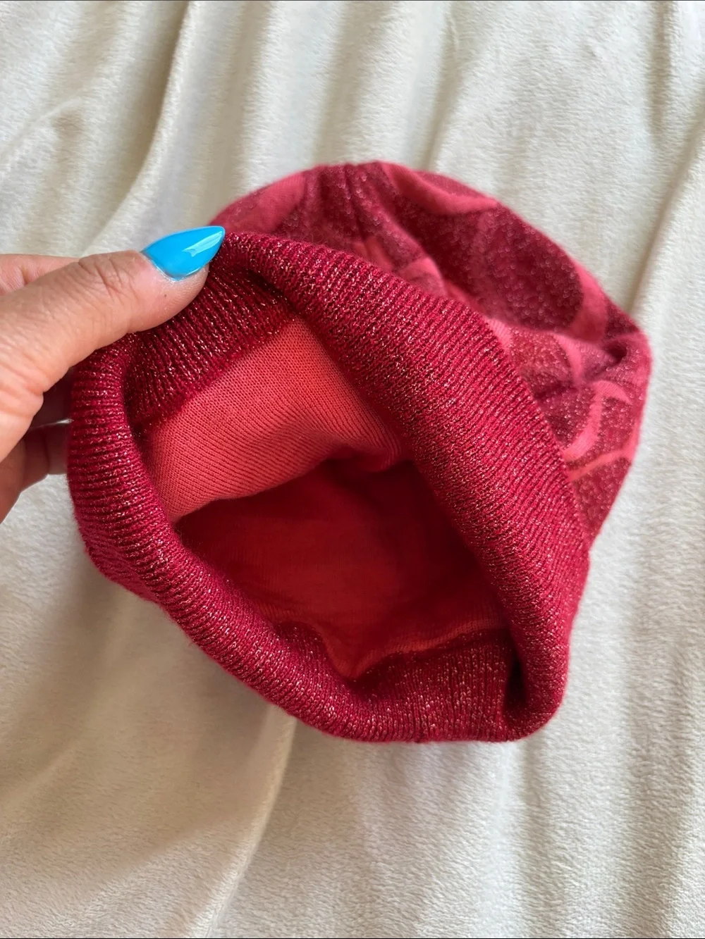 Vintage Coach Women's Logo Knit Beanie